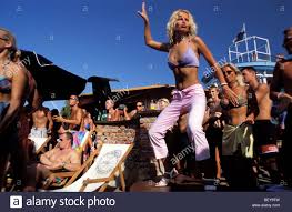 Beach Party At The Beach Cafe Siofok Lake Balaton Hungary Stock Photo Alamy