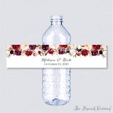 Chaque enfant a sa propre bouteille. Etiquettes De Bouteille D Eau Personnalisees Emballages De Bouteilles De Mariage Fleurs Rouges Decorations Personnelles De Fete De Mariage 04 Aliexpress