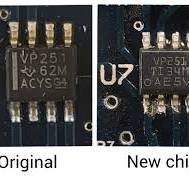 I replaced a chip and smoke came out. Can you help me ...