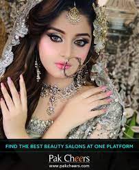 Now Find The Best Bridal Beauty Salons At Pakcheers Find The Best Fashion Brands Jewellers Bea Pakistani Bridal Makeup Bridal Makeup Images Bridal Beauty Salon