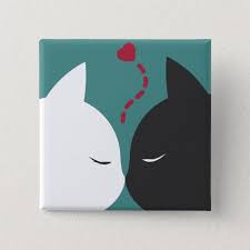 Simple Romantic Cats In Love Pin Button Zazzle Com In 2020 Mini Canvas Art Easy Canvas Art Simple Canvas Paintings