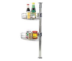 Brogrund corner wall shelf unit, stainless steel, 7 ½x22 ¾. Adjustable 2 Tier Stainless Steel Kitchen Counter Corner Shelf Screw Free Design By Esylife Buy Online In Angola At Angola Desertcart Com Productid 61277646