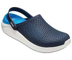 Shop the new two strap classic crocs sandal! Literide Navy White Unisex Clog Crocs Men Big Men Fashion Crocs