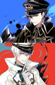 Black And White Warriors Anime Hajime And Shun Hajime Mutsuki And Shun Shimotsuki Leaders Of Six Gravity And Procellarum The Black K In 2020 Tsukiuta The Animation Cute Anime Guys Anime Boy