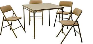 Maybe you would like to learn more about one of these? Cosco Products 5 Piece Folding Table And Chair Set Tan Dining Table Chairs Table And Chair Sets Folding Dining Table
