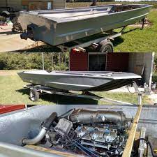 A Jet Jon Build Is Taking An Aluminum Boat And Marrying It To A Jet Ski Motor This Turns A Boat Into A Shallow Water Run Jet Boats Boat Building Aluminum