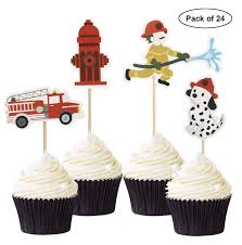 ✓ free for commercial use ✓ high quality images. 24pcs Fireman Firefighter Cupcake Toppers Themed Baby Shower Party Decor Supplies Amazon Com Grocery Gourmet Food