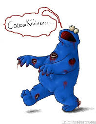 Cookie Monster Zombie Monster