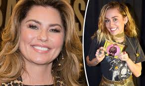 shania twain beating demi lovato and miley cyrus in us