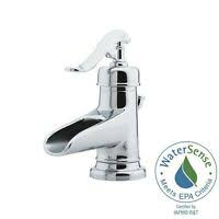 While i cannot say it matches, you cannot take your eyes off the coppery antique finish and the unusual look of this faucet. Pfister Lg40 Yp0u Ashfield Single Hole Bathroom Faucet Less Drain Rustic Bronze Ebay