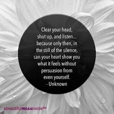 Clear My Head Quotes Quotesgram