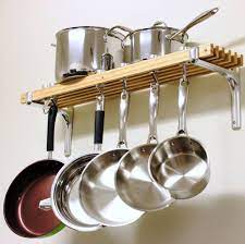 Create your own kitchen wall storage solution with rails, hooks, containers and shelves that make everything easier to grab and also make a style statement. 10 Wall Mounted Pot Racks Under 100 Kitchn