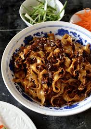 Beijing Fried Sauce Noodles Zha Jiang Mian Recipe Recipes Food Asian Recipes