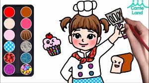17 coloring pages musical notes. Baby Doll How To Draw Chef Kongsuni For Kids Kongsuni Coloring Drawing Pages For Kids Youtube