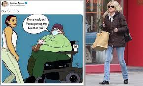 Anthea Turner Sparks Row After Posting Rant About Selfish Attitudes With Meme Of Obese Disabled Lady Daily Mail Online