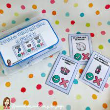 Que el enunciado sea cierto o que sea falso. Juego Tarjetas Verdadero O Falso Maestros De Audicion Y Lenguaje