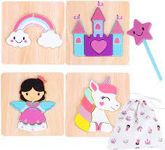 Crossword puzzles are for everyone. Buy Toddler Wooden Jigsaw Puzzles Chunky 4 Pack With Extra Magic Wand Educational Toys For Preschool Kids Ages 1 2 3 Year Old Girl Gifts With Matching Canvas Bag Rainbow