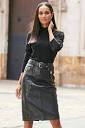 Women Genuine Leather Skirt WS 60 – SkinOutfit