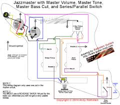 Read electrical wiring diagrams from bad to positive plus redraw the signal as a straight collection. Rothstein Guitars Jazzmaster Wiring Series Parallel