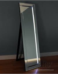 Full length standing mirror with lights. Barelo A Chic Full Length Free Standing Mirror With Bevelled Glass Frame And Velvety Black Felt Sides The Two Inne Mirror Freestanding Mirrors Dressing Mirror