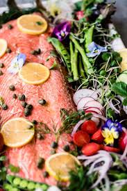 Easter is most important holy day of the christian church. Spring Salmon Salad Platter For Easter Passover Mother S Day Or Your Best Friend S Shower A Healthy Si Salmon Salad Salad Recipes For Dinner Dinner Salads