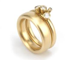 Fixed Bud Ring Set Miiri Damer Contemporary Cornish Jeweller Alternative Engagement Rings Engagement Rings Wedding Rings Engagement