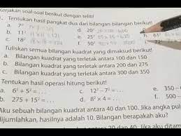 Maybe you would like to learn more about one of these? Latihan 4 Nomor 2 Halaman 89 Bilangan Kuadrat Youtube
