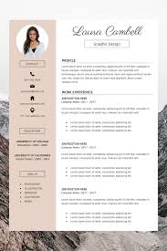 The resume builder allows you to create your own resume layout, changing the location of the blocks and their sequence inside the template. Resume Cv Template Cover Letter Laura Cambell 188112 Resume Templates Design Bundles Cv Template Word Resume Template Word Modern Resume Template