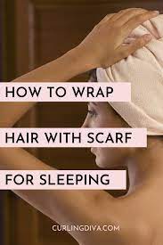 How To Wrap Your Hair With A Scarf For Sleeping Hair Wraps Hair Wrap Scarf Sleep Hairstyles