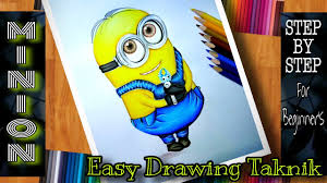 If you're new to drawing, please explore. Colour Pencil Sketch Tutorial For Beginners Minion Dave Cartoon Character Drawing Youtube