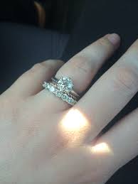 7 5mm Center With 3 5mm Band Show Me Your Thin Spacer Bands Please Weddingbee Page 4 Wedding Ring Bands Gemstone Wedding Bands Tiffany Engagement