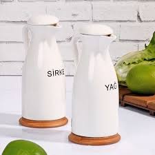 Bambu Altlikli Porselen Vakumlu Yaglik Sirkelik Seti 48 Sunum Sunumonemlidir Cici Cicibici Pembe Tantitoni Evdeko Instagram Electric Kettle Kitchen Appliances