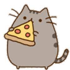 Cat Eating Pizza Pusheen Cat Pusheen Cute Pusheen