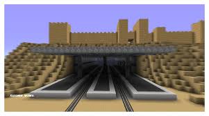 Desert Train Station Minecraft Project Minecraft Projects Minecraft Minecraft Creations