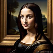 mona lisa with the barcelona shirt Prompts