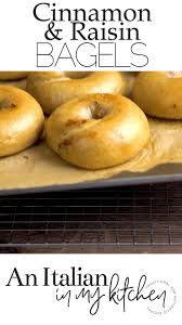 Cinnamon Raisin Bagels Video Cinnamon Raisin Bagel Homemade Bagels Bagel Recipe Easy