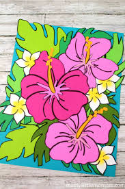 Find & download free graphic resources for hibiscus pattern. 30 Fun Colourful Spring Crafts For Kids Messy Little Monster