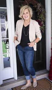 You need a camel blazer, black turtleneck and plaid grey pants completed with camel suede heels. How To Make Jeans And A T Shirt Look Special 50 Is Not Old How To Make Jeans Fashion Clothes Women Fashion