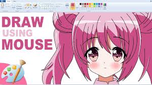 2) note that each and every line has its own. Draw Anime Girl On Ms Paint Using Mouse Speedpaint Youtube