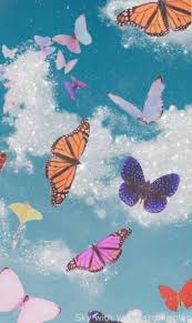 Travelaesthetic Sky With You Astonishing In 2020 Butterfly Wallpaper Iphone Butterfly Wallpaper Aesthetic Iphone Wallpaper