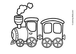 Train coloring pages will assist kids in distinguishing different types of vehicles. Train Coloring Pages Kidsuki