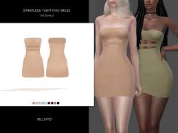 Artists' share photos and custom contents here. Bill Sims Strapless Tight Mini Dress