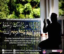 Inshaallah rezeki allah luas yang penting usaha doa dan tawakal. Uitm Official On Twitter Doa Dipermudahkan Segala Urusan Uitmtazkirahjumaat Uitmdihatiku