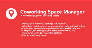 Coworking Space Manager Coworking Space Wordpress Plugins Design Wordpress Plugins