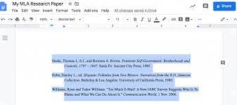 Apr 24, 2019 · students are formatting a works cited page. Hanging Indents In Google Docs Or Word Made Easy Bibliography Com