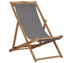 We also have collapsible beach chair and discounted wooden beach chair for sale. Vidaxl Folding Beach Chair Solid Teak Wood Grey Vidaxl Com Au