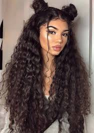 Cutest Long Curly Hairstyles With Top Knots In 2019 Long Hair Styles Curly Hair Styles Naturally Hair Styles