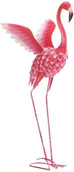 Knight large pink flamingo with 4 seasonal outfits outdoor lawn decor thanksgiving st. Summerfield Terrace Flying Flamingo Metal Garden Decor 37 5 Inches This Flamingo Yard Statue Is Made With Solid Iron And Features Textured Feathers And Gorgeous Details By Brand Summerfield Terrace Walmart Com