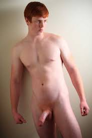 Rene models by mirror and strips naked in bed. Red Headed Naked Men Porn Gallery