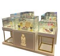 High End Custom Wooden Shopping Mall Jewelry Kiosk